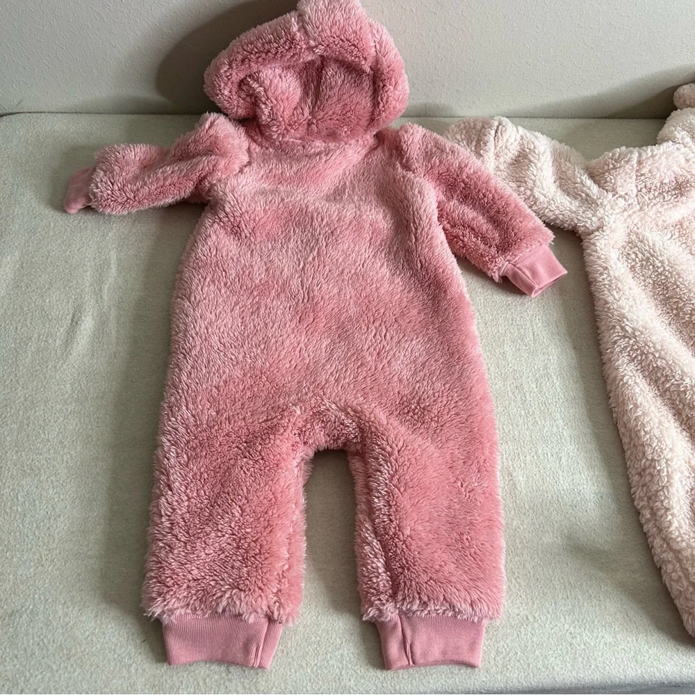 Bundle Carter's‎ Pink Sherpa One piece jumpsuit size 3-6M